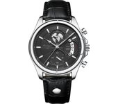 POEDAGAR Luxury Brand Man Watch Chronograph Waterproof Date Leather Watch For Men Casual Male Clock Sports Men's Quartz Watches