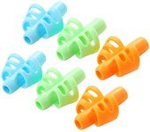 Empuñaduras para lápices, 6 piezas de ayuda de escritura de silicona para entrenamiento para niños, portalápices, herramienta de corrección de postura