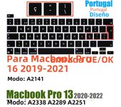 Compatible with MacBook Pro 13 Keyboard Cover A2289/A2338/A2251&MacBook Pro 16 Keyboard Cover A2141 Thin Protector for Touch Bar