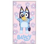 Toalla de microfibra para playa y piscina Bluey Rosa| Tamaño 70x140 cm | Diseño oficial de la popular serie infantil | Suave, absorbente y de secado rápido | Ideal para disfrutar del verano con tu personaje favorito