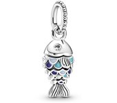 Pandora Pandora Charm Colgante en plata de ley Pez Escamas Azules 799428C01 , para Mujer
