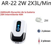 Aquarium Fish Tank Oxygen Pump Charging Dual-Purpose Air Pump Usb Lithium Battery Household Portable Fishing Mute 6000mA Outdoor