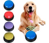 Mascotas Perros Gatos Botón De Comunicación Caja De Sonido Perro Que Habla Juguete Grabación Sonda - Rojo, Soleado