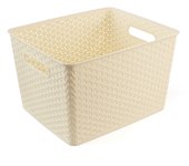 Cesto Organizador Rectangular The Secret Home - Varios Colores - 22 Cm X 35 Cm X 29 Cm - PVC - Organización y Almacenaje