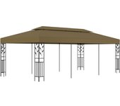 vidaXL Cenador de Jardín Toldo Carpa para Fiestas Bodas Exterior Color Taupé,  Antracita, y mas