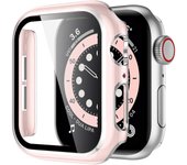 Cover For Apple watch Case 44mm 40mm 45mm 41mm 42mm 38mm accessories PC Tempered Glass Screen Protector iWatch series 7 8 5 6 SE