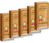 Anchoa del Cantábrico en aceite de oliva Nardín pack 5ud