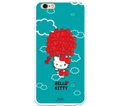 Funda original compatible con iPhone 6 Plus o 6S Plus con un diseño de Hello Kitty Globo Lazos