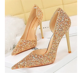 Women Luxury 7cm 10.5cm High Heels Scarpins Catwalk Goddess Shoes Lady Party Sequins Sparkly Wedding Low Heels Blue Silver Pumps