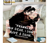Gone with The Wind Blanket Love Flannel Warm Microfiber War Sherpa Durable for Children Adults Travel Bedspread Sofa Cover