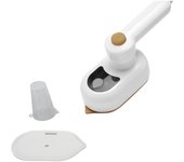 Mini Plancha de Viaje, Plancha De Vapor De Mano Giratoria 180°, Portátil Plancha de Viaje Pequeña con Tanque de Agua de 50ML, Plancha de Vapor Portátil para Viajes de Negocios en Casa (Blanco)