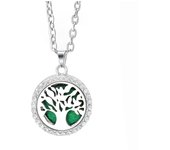 New Metal Zircon Aroma Perfume Diffuser Locket Pendant Stainless Steel Magnetic Necklace Essential Oil Aromatherapy Box Jewelry