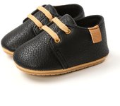 KIDSUN Toddler Baby Shoes Boys Girls Ankle Sneakers Soft Anti-Slip Sole PU Leather Moccasins Infant Newborn Prewalker First