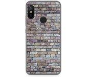 Tumundosmartphone Funda Gel Tpu para Xiaomi Redmi 6 Pro / Mi A2 Lite diseño Ladrillo 02 Dibujos