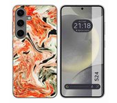 Funda Silicona para Samsung Galaxy S24 5G diseño Mármol 12 Dibujos