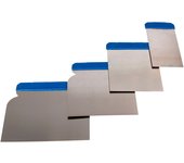 Espátulas Carrocero Acero Inoxidable 4 Piezas 5cm 8cm 10cm 12cm EDM