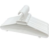 Aicasa Perchas de Plastico para Ropa,Trajes de alta calidad Duraderas y delgadas, para Chaquetas, Camisas, Pantalones, abrigos, Organizador de vestidos Hogar Pack 10/20/30/50/100 Unidades Color Negro y Blanco