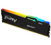 Memoria ram ddr5 64gb 2 x 32gb kingston - 6000 mhz - pc5 - 48000 - fury beast rgb - cl36 - 1.35v