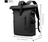 MoChila Heroic Knight Para Hombres Y Mujeres Impermeable Con Capacidad Grande Para Viajes Y Puertos Adecuada Para Portátil De 15,6 Pulgadas Material Oxford Negro Azul Green Pink