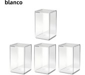 6pcs/12pcs transparent acrylic display box, storage box, dustproof display box, can be stacked in multiple layers, used for acti