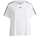Camiseta de Manga Corta Adidas Aeroready para mujer en color blanco
