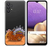 Tumundosmartphone Funda Gel Transparente para Samsung Galaxy A32 5G diseño Bufalo Dibujos