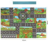 Baby Play Mat City Traffic Car Park Parking Lot Kids Playmat Kids Rug Boy Girl Educational Toys for Children Map Baby Play Mat