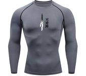 Printed Men's Athletic Compression Shirts Athletic Quick Dry Breathable Rash Guard Athletic Tight Workout Tops Summer Men