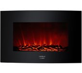 CECOTEC 05367 - Chimenea electrica decorativa de pared Ready Warm 3500 Curved Flames
