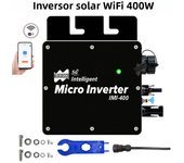 400W On Grid Mini Solar Inverter MPPT WiFi Pure Sine Wave 110V 220V Micro Inverter 22-50Vdc For Residential Solar Panel System