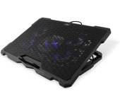 Soporte/Refrigerador Portatil 17.3'' Coolbox Ncp17-V5 Negro Led Azul