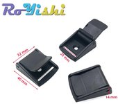 5 Pcs/Pack Cam Buckles Plastic Black Toggle Clip Backpack Straps Webbing 5/8" 3/4" 1" 1-1/4" 1-1/2" 2"