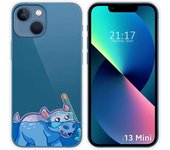 Funda Silicona Transparente compatible con iPhone 13 Mini (5.4) diseño Hipo Dibujos
