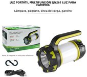 Portable Camping Lantern Lamp T6 Beads Flashlight USB Rechargeable Waterproof Emergency Outdoor Searchlight With COB Sidelight