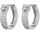 Cubic Zircon Hoop Earrings for Women Luxury Gold Color Stainless Steel Earrings 2024 Trend Piercing Aesthetic Ear Jewelry aretes