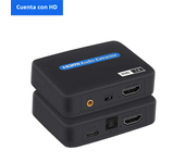 4K HDMI Audio Extractor HDMI Audio Splitter HDMI to toslink+Aux Audio+HDMI Video converter splitter for PS4 PS5 HDTV DVD
