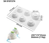 Christmas Tree Snowflake Christmas Decoration Tools Christmas Hat Silicone Cake Molds Kitchen Bakeware Mousse Chocolate Moluds