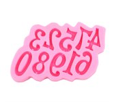 Molde de silicona con forma de número para tartas, magdalenas, galletas, chocolate, molde para hornear en la cocina