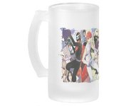 MERCHANDMANIA JARRA CERVEZA CRISTAL Sentai Daishikkaku serie anime heroes rangers esmerilada esmerilado 500ml