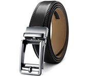 Mens Leather Belt  Automatic Genuine Leather Belts Belt Male Leisure Fashion Ratchet Belts for Men Pants Waistband Ремень