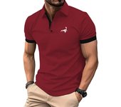 Men's Golf Shirt Golf Polo Work Casual Lapel Short Sleeve Basic Modern Button Spring & Summer Regular Fit Sport Golf Shirt
