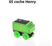 Magnetic Wood Train Toys Wooden Train Accessories Anime James Locomotive Model Car Toy for All Brands Tracks Kid Christmas Gifts