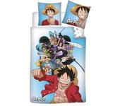 One Piece, Funda Nórdica One Piece, Niños, Niñas, Infantil, Licencia 100% Oficial, Color Azul, 140 x 200 cm, Kiglam