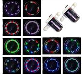 Luces de Rueda de Bicicleta (paquete de 2 neumáticos)-Luces de Bicicleta LED a prueba de Agua Luces de seguridad para neumá Ticos-Gran Giano para niños adultos-30