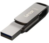 Lexar JumpDrive D400 - Memoria USB 3.2 Gen 1 Dual Drive, 32GB/64GB/128GB/256GB/512GB, Conectores USB-C y USB-A, Transferencia de Hasta 170MB/s, Protección de Datos con DataShield