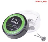 10Pcs A1 Alien Quad Hive Fused Clapton Tiger Heating Wire Premade RBA RDA Coil