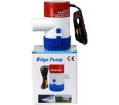 Bomba de sentina eléctrica marina 1100GPH 12V para barco caravana sumergible no automático RV