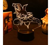 Japanese Anime Drogan Ball Super Saiyan Goku Vegeta Figure Led Acrylic Stand 3d Illusion Colorful Nightlight for Kids Birthday