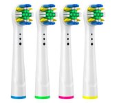 Mediawavestore - Cabezal de Repuesto para Cepillo de Dientes Eléctrico con Cerdas Redondeadas y Suaves para una Limpieza Interdental Completa