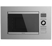 Cecotec 1382 GrandHeat 2090 Built-In Steel. Microondas encastrable Digital con 800W  Capacidad 20 Litros Grill 5 Niveles 8 Funciones preconfiguradas Temporizador